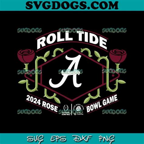 Alabama Crimson Tide 2024 Rose Bowl Game Svg