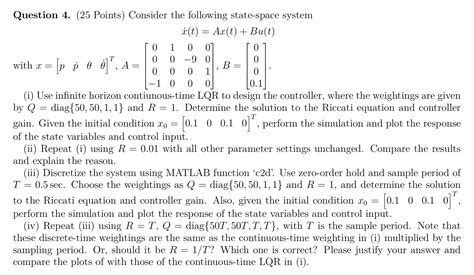 Solved Question 4 25 Points Consider The Following