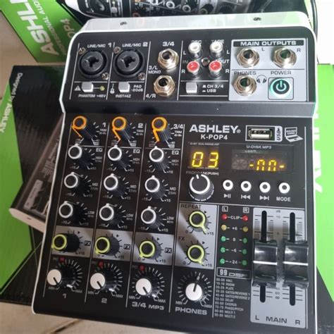 Jual Mixer 4 Channel Ashley K POP4 Mixer Mini Kpop4 Ashley Original