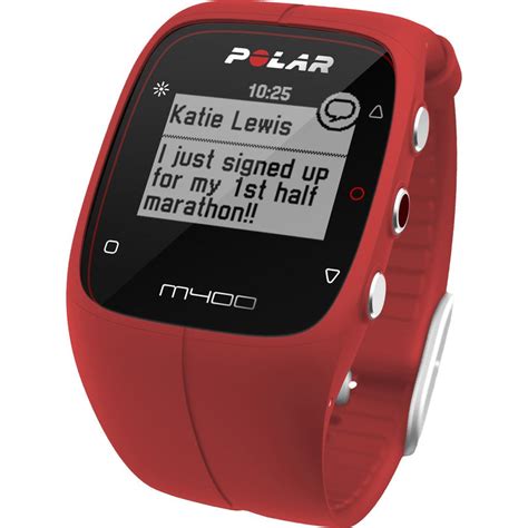 Polar M400 Gps Activity Tracker Watch Hr Bundle Red 90061175 Sportique