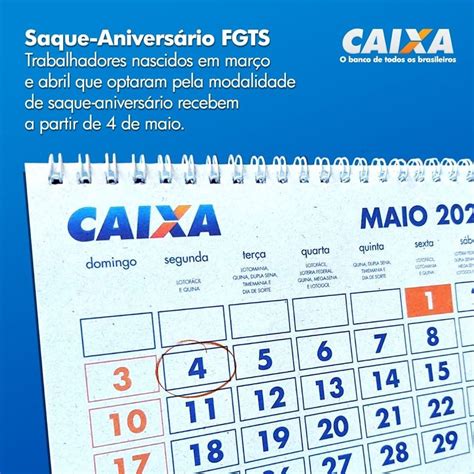 A CAIXA inicia o pagamento do Saque Aniversário para os trabalhadores