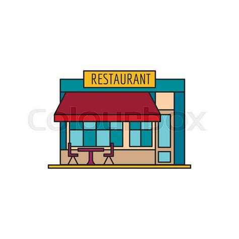 Restaurant icon. Cartoon Restaurant ... | Stock vector | Colourbox