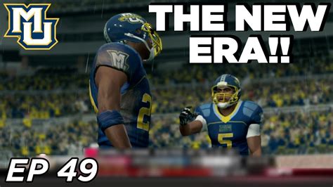 Ncaa Football 14 Dynasty Marquette Rollercoaster Debut The Next Cam Newton Ep 49 Youtube