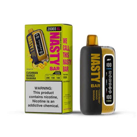 Nasty Bar Xl K Cushman Mango Banana India Vape Store Best Online