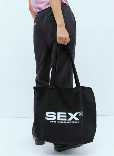 Carne Bollente Womens Sex Pack Canvas Tote Bag In Black Ln Cc®