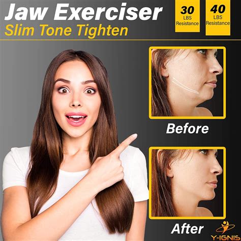 Y Ignis Jawline Exerciser For Jaw And Face A 2 Pack Jaw Strengthener