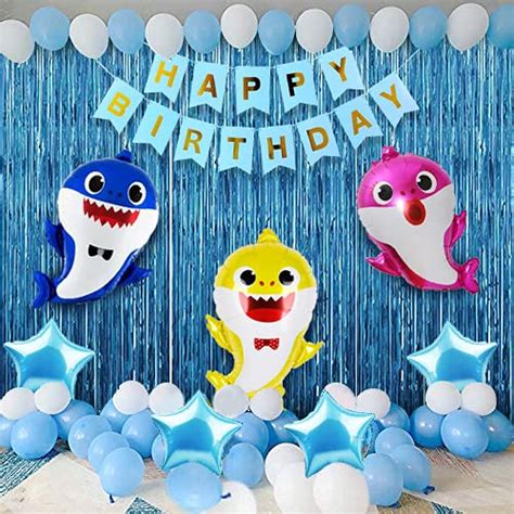 Buy Party Propz Baby Shark Theme Birthday Decorations Pcs Combo