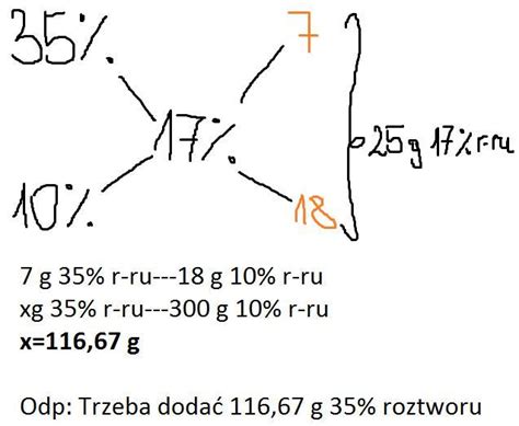 Zad Ile Gram W Rozt Nale Y Doda Do G Roztworu Aby