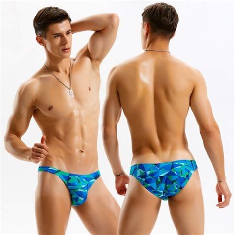 Men S Beachwear Briefs Thong Sexy Bikini Low Waist Swimsuit Hot Gay Bathing Suit EBay