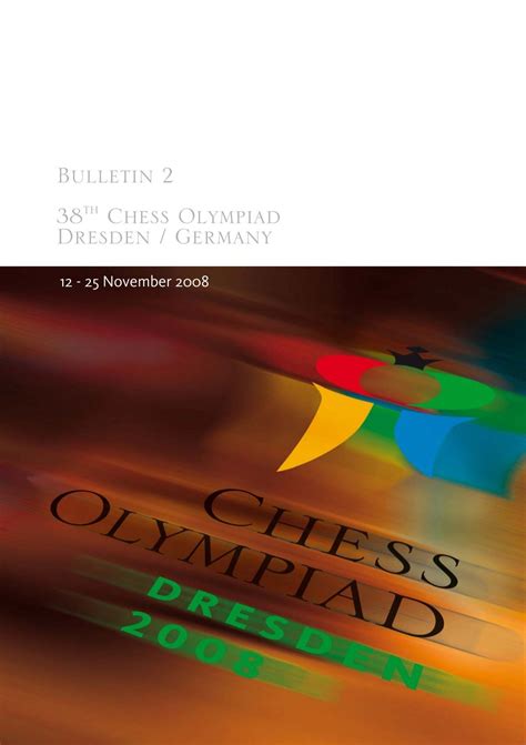 38th Chess Olympiad Dresden Germany