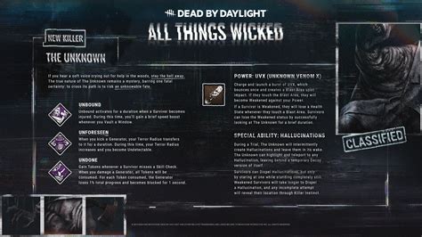 Face The Unknown In Dead By Daylights All Things Wicked Dead By Daylight