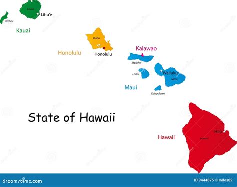 State Of Hawaii Royalty Free Stock Photo Image 9444875