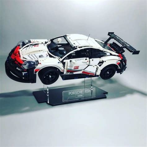 Acrylic Display Stand For LEGO Porsche 911 RSR (42096) - Laser Frame