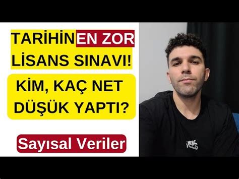 TARİHİN EN ZOR ANLAMSIZ KPSS LİSANS SINAVI Sayısal Veriler YouTube