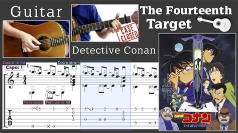 Case Closed The 14th Target Detective Conan Guitar Notation TAB