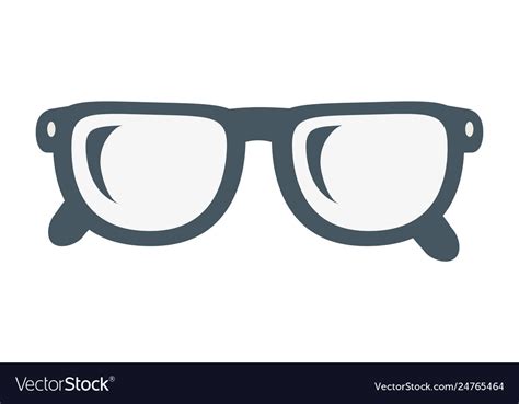 Glasses lens cartoon Royalty Free Vector Image