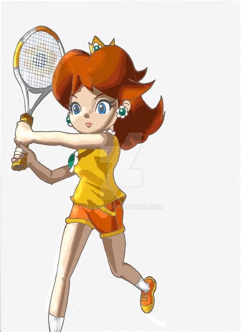 Princess Daisy - Mario Tennis NGC by Teidan on DeviantArt