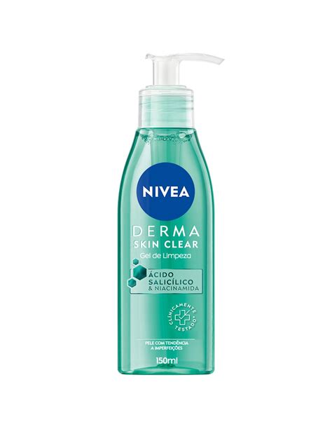 Nivea Derma Skin Clear Gel De Limpeza 150ml