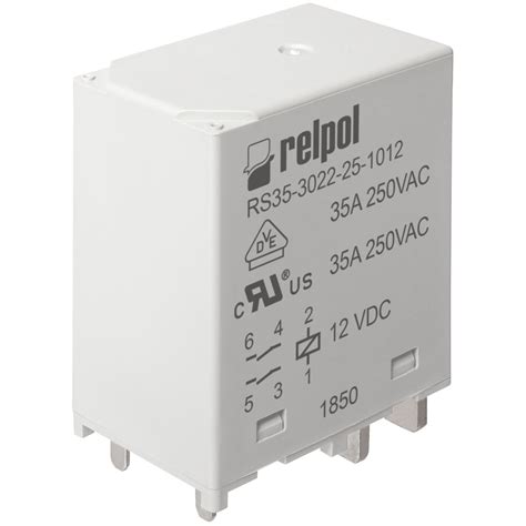 Vdc Electromechanical Relay Rs Series Relpol Vdc Vdc