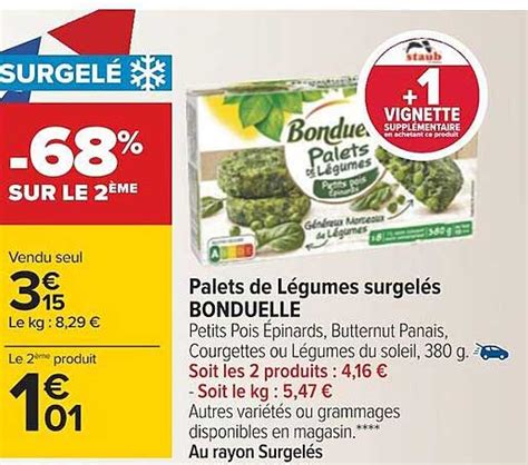 Offre Palets De Courgettes Surgelés Bonduelle chez Intermarche Hyper