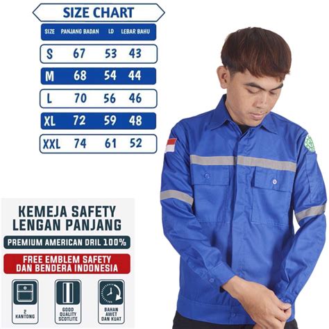 Wearpack Atasan Safety Proyek Kemeja Proyek Lengan Panjang Lazada