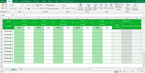 Plantilla De Control Horario Paso A Paso 2023 Control Laboral