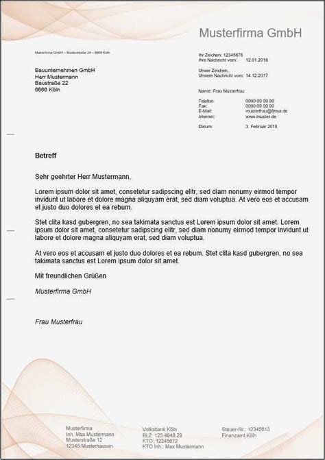 Vorlage Briefpapier Bewundernswert Briefpapier Vorlage Firma Vorlagen