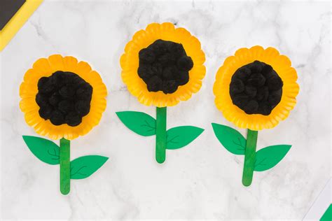 Paper Plate Sunflower Craft - Made To Be A Momma