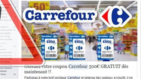 Facebook attention à l arnaque aux faux bons d achat Carrefour TF1 INFO