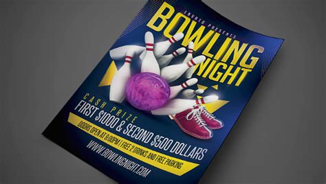 Free 22 Bowling Flyer In Psd Vector Eps