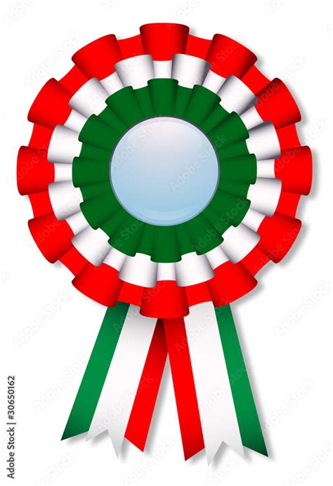 Coccarda Tricolore Italiana Italian Cockade Stock Vector Adobe Stock