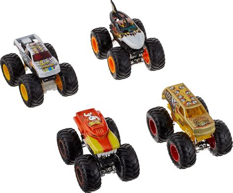 Hot Wheels Monster Trucks 1 64 Scale Monster Trucks Ubuy India