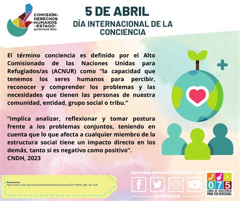 5 de abril Día Internacional de la Conciencia CDHEQROO