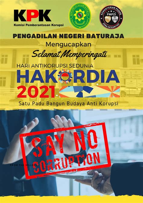 SELAMAT HARI ANTIKORUPSI SEDUNIA HAKORDIA 2021