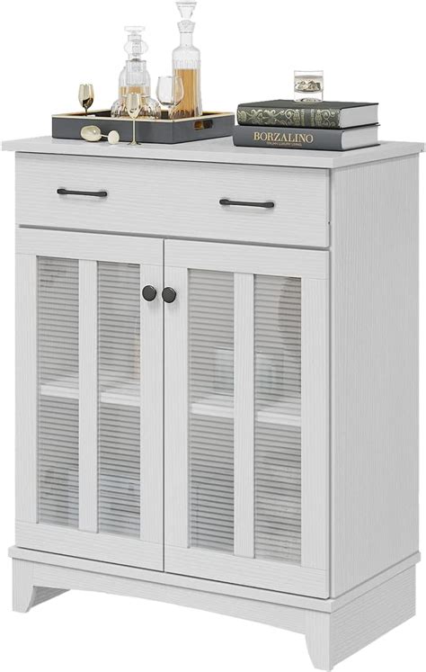 Buy Panana Kitchen Storage Cabinet With Drawer And Doors Sideboard And