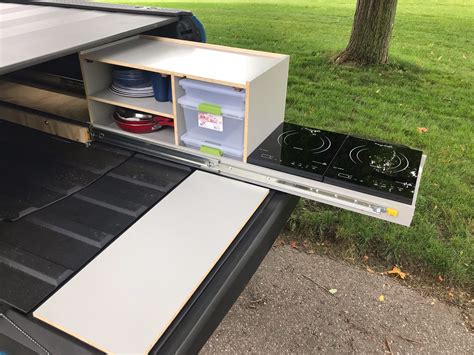 Our Home Made Design For A Slide Out Camp Kitchen Rivian Forum R1t