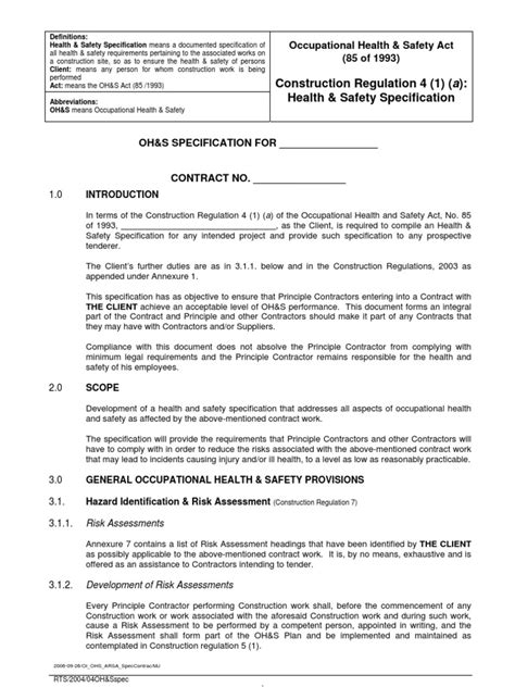 Occupational Health And Safety Act 85 Of 1993 Pdf Occupational Safety And Health General