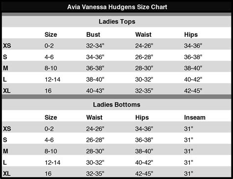 lululemon size comparison chart