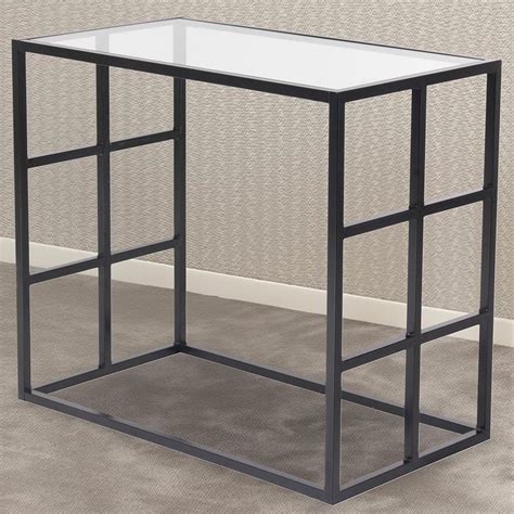 Brooklyn Black Glass Side Table | Wilko