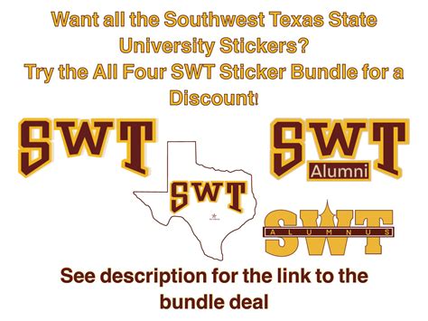 Southwest Texas State UniversityAlumnus Old Main Logo SWT | Etsy