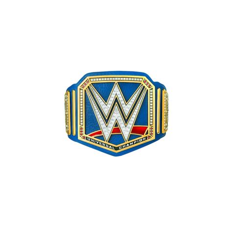 Wwe Universal Championship Blue Replica Title Belt Leather Zinc Brass