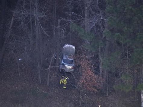 Driver Collides With 18 Wheeler Hitting Trees On I 40 In Cary