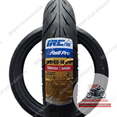 Jual IRC Fasti Pro 100 80 14 Ban Matic Racing Tubeless BONUS Pentil