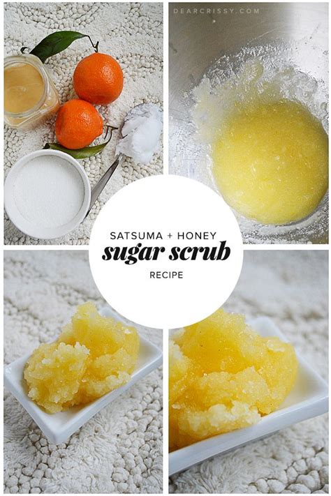 Homemade Satsuma And Honey Sugar Scrub For Bright Skin Honey Sugar