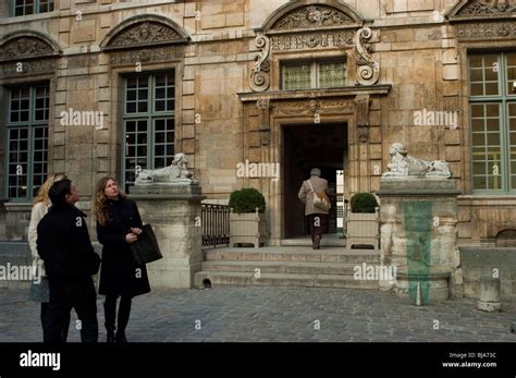 Paris France Marais Mansion Museum Of Paris Front Entrance