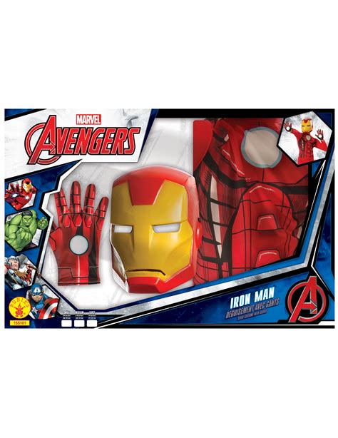 Coffret Classique Iron Man™ Avec Gants Garçon Achat De Déguisements