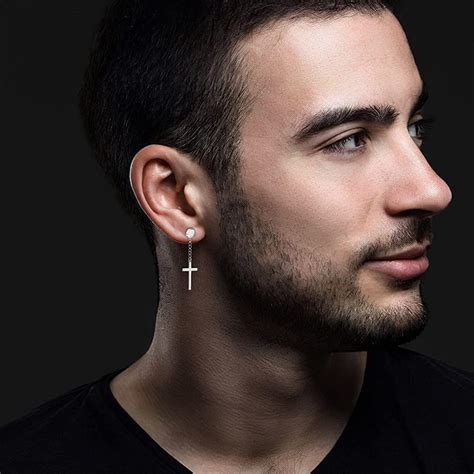 Cumpără 6buc set Punk Mens Strong Magnet Ear Stud Cercei Non Piercing