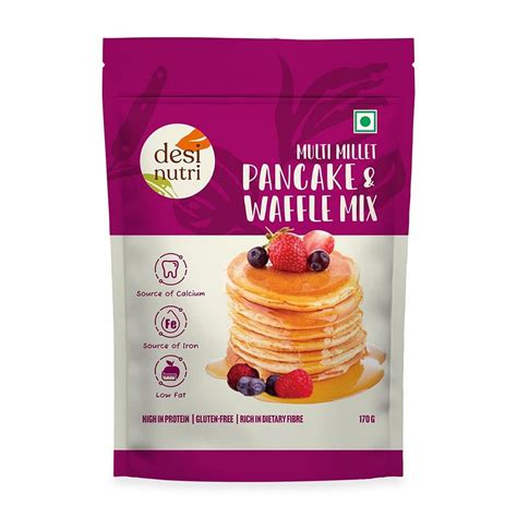 Desi Nutri Multi Millet Pancake And Waffle Mix Ready To Eat Multi Millet Pancake And Waffle Mix