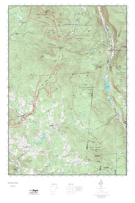 Mytopo Killington Peak Vermont Usgs Quad Topo Map