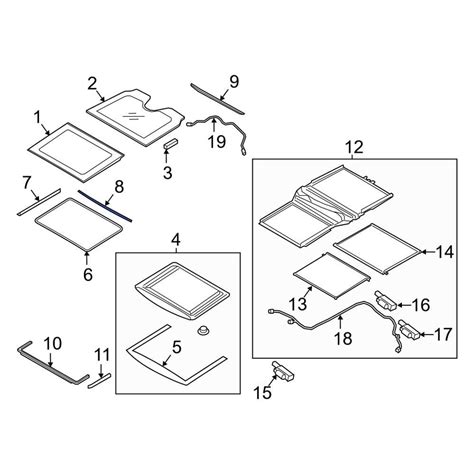 Land Rover OE LR083245 Front Sunroof Opening Trim